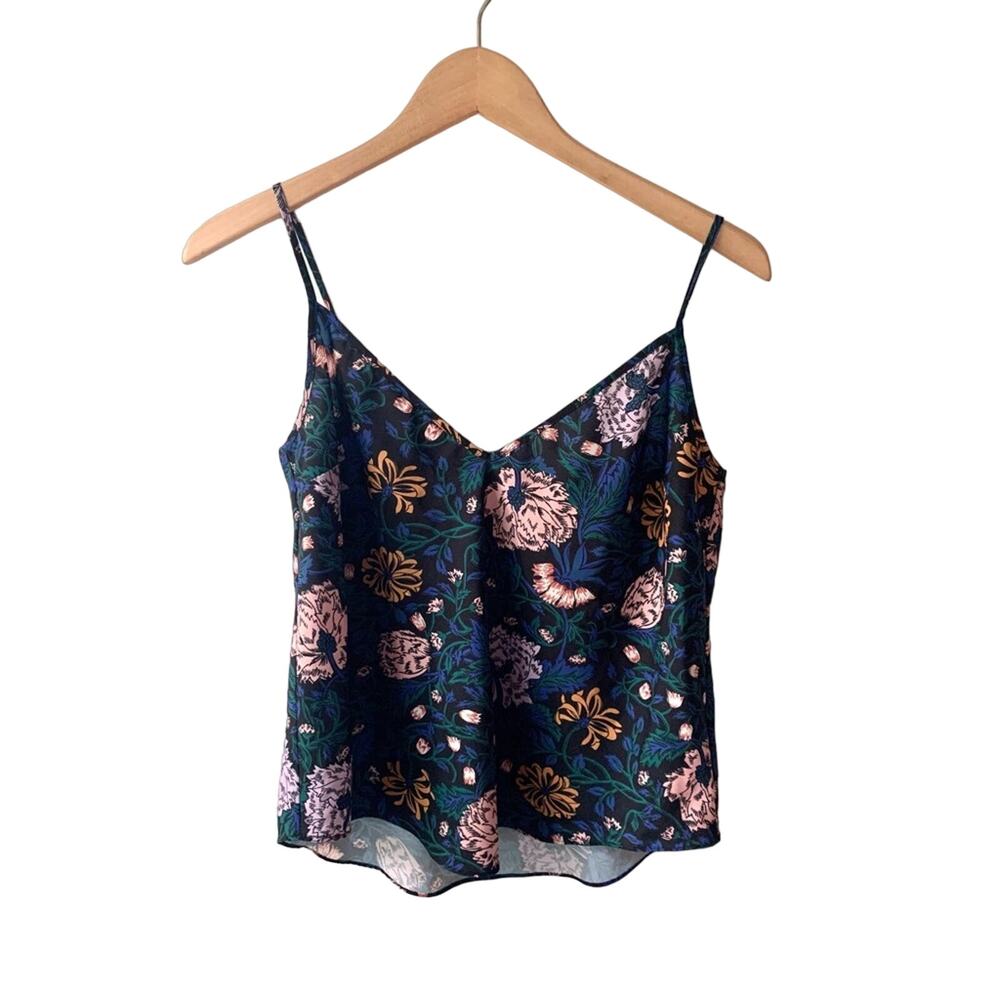 Veronica Beard Floral Silk Tank